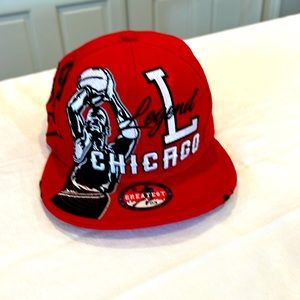 Chicago legend Michael Jordan red snap back baseball cap
